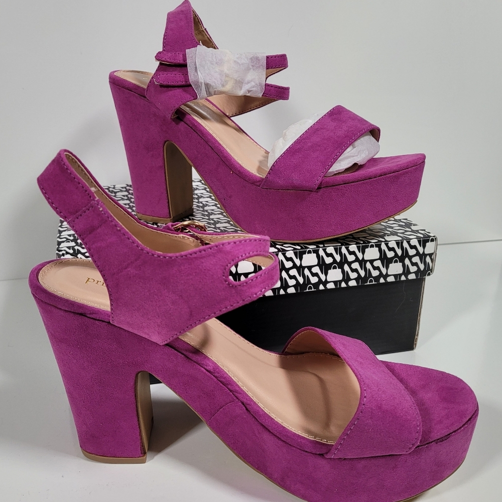 Primadonna Collection 39 sandal 4in heels, fuchsia